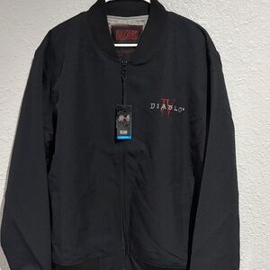Diablo Black Jacket for Men blizzard entertainment size XL. NWT